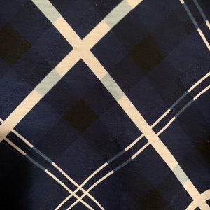 XL Blue  plaid Perfect T LuLaRoe